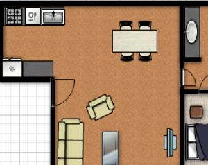1 Bed - 1 Bath A